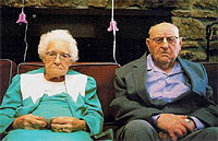Sexual relations old couple christmas card