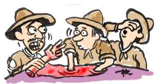 cartoon of rangers